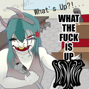 Orcsune giving a performance in Denny's.