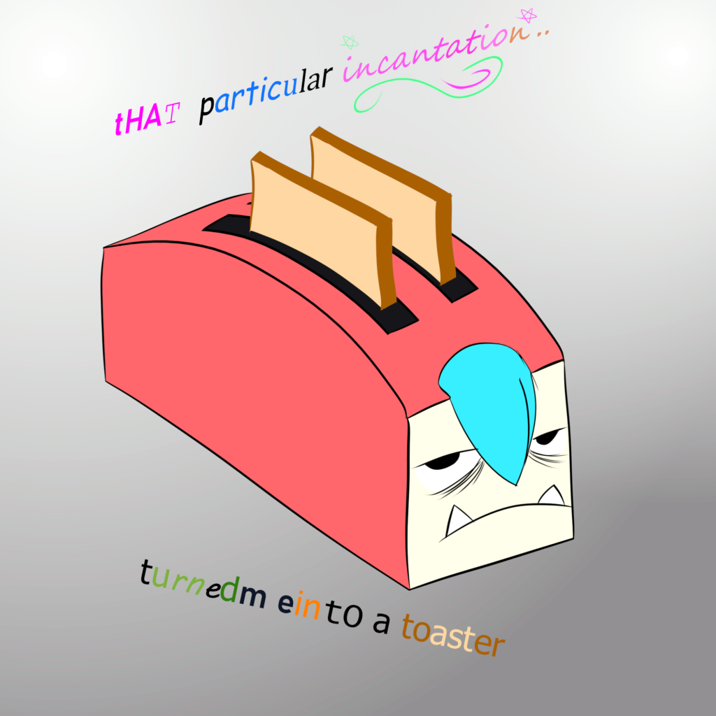 Orcsune as a toaster.