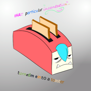 Orcsune as a toaster.